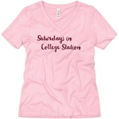 Ladies Relaxed Fit V-Neck Tee