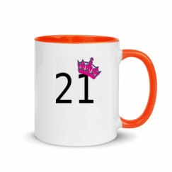 11oz Ceramic Mug with Color Inside