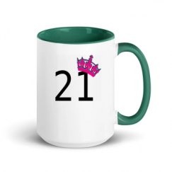 15oz Ceramic Mug with Color Inside