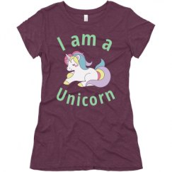 Ladies Slim Fit Super Soft Triblend Tee