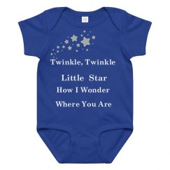 twinkle star navy/ wht/slv