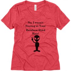 Ladies Relaxed Fit Super Soft Triblend V-Neck Tee