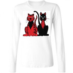 Ladies Relaxed Fit Basic Long Sleeve Tee