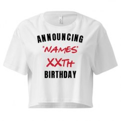 Ladies Festival Cali Crop Top Tee