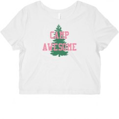 Ladies Slim Fit Crop Top Tee