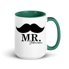 15oz Ceramic Mug with Color Inside