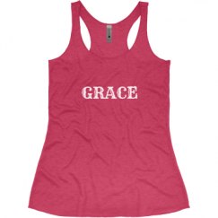 Ladies Slim Fit Super Soft Racerback Triblend Tank