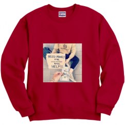Unisex Film and Foil Crewneck Sweatshirt