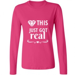 Ladies Relaxed Fit Basic Long Sleeve Tee