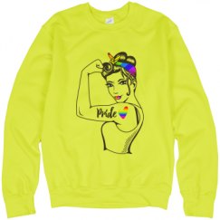 Unisex Neon Crewneck Sweatshirt