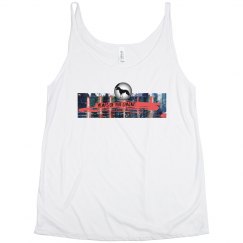 Curvy Ladies Yotc Flowy Tank Top