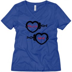 Ladies Relaxed Fit V-Neck Tee
