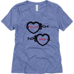 Ladies Relaxed Fit Super Soft Triblend V-Neck Tee