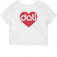 Ladies Slim Fit Crop Top Tee