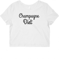 Ladies Slim Fit Crop Top Tee