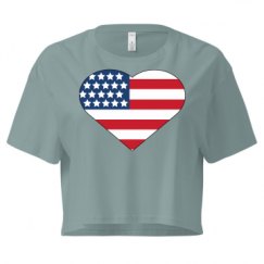 Ladies Festival Cali Crop Top Tee