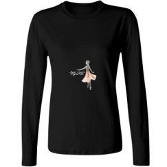 Ladies Relaxed Fit Basic Long Sleeve Tee