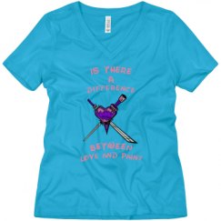 Ladies Relaxed Fit V-Neck Tee