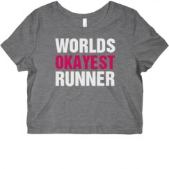 Ladies Slim Fit Crop Top Tee