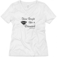 Ladies Relaxed Fit V-Neck Tee
