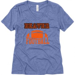 Ladies Relaxed Fit Super Soft Triblend V-Neck Tee