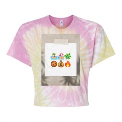 Women's Tie Dye Crop Top Tee