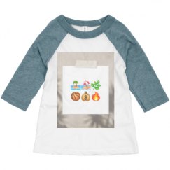 Toddler 3/4 Sleeve Raglan Tee