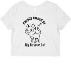 Ladies Slim Fit Crop Top Tee