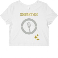 Ladies Slim Fit Crop Top Tee