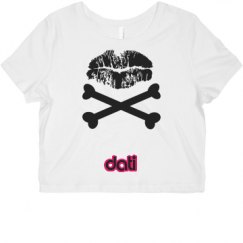 Ladies Slim Fit Crop Top Tee