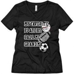 Ladies Relaxed Fit V-Neck Tee