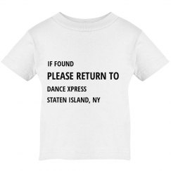 IF FOUND PLEASE RETURN... INFANT