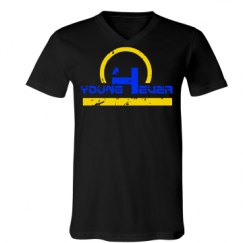 Unisex V-Neck Jersey Tee