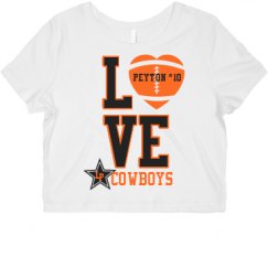 Ladies Slim Fit Crop Top Tee