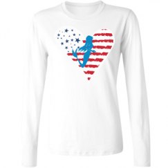 Ladies Relaxed Fit Basic Long Sleeve Tee