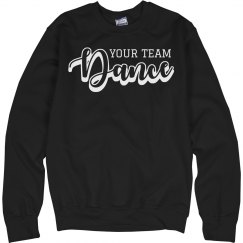 White Cursive Dance Custom Team