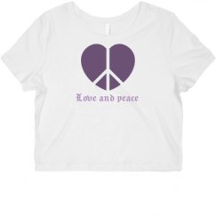 Ladies Slim Fit Crop Top Tee