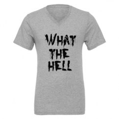 Unisex CVC Jersey V-Neck T-Shirt