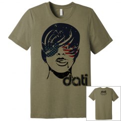 CW DATI FLAG GLASSES FACE T-SHIRT 