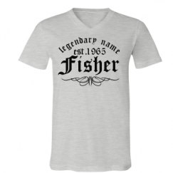 Unisex V-Neck Jersey Tee