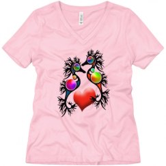 Ladies Relaxed Fit V-Neck Tee