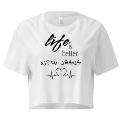 Ladies Festival Cali Crop Top Tee