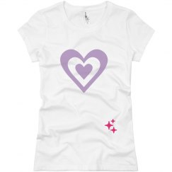 Ladies heart tshirt