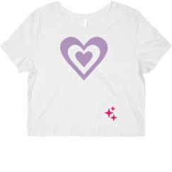 Ladies Slim Fit Crop Top Tee