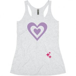 Ladies Slim Fit Super Soft Racerback Triblend Tank