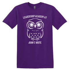 STUDENT MASCOT PURPLE W/WHITE T-shirt 
