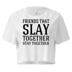 Ladies Festival Cali Crop Top Tee