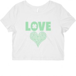 Ladies Slim Fit Crop Top Tee