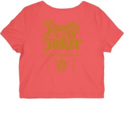 Ladies Slim Fit Crop Top Tee