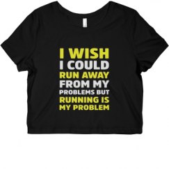 Ladies Slim Fit Crop Top Tee